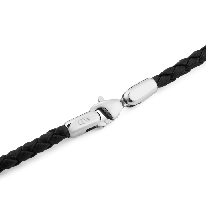 Daniel Wellington Daniel Braided Leather Bracelet Sheffield 2.8 Silver