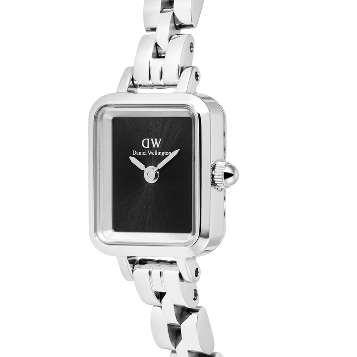 Daniel Wellington Quadro Mini Arch 3-link Onyx Sunray Silver