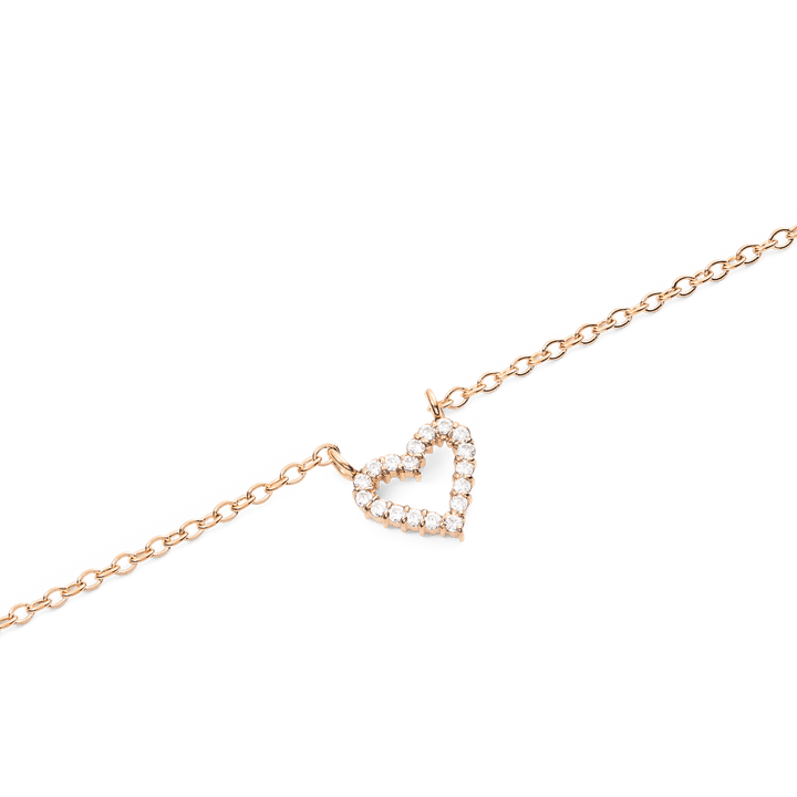 Daniel Wellington Mirelle Heart Necklace Rose Gold
