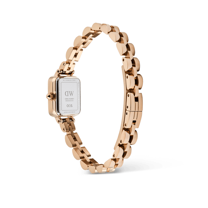 Daniel Wellington Quadro Mini Arch 3-link White Sunray Rose Gold