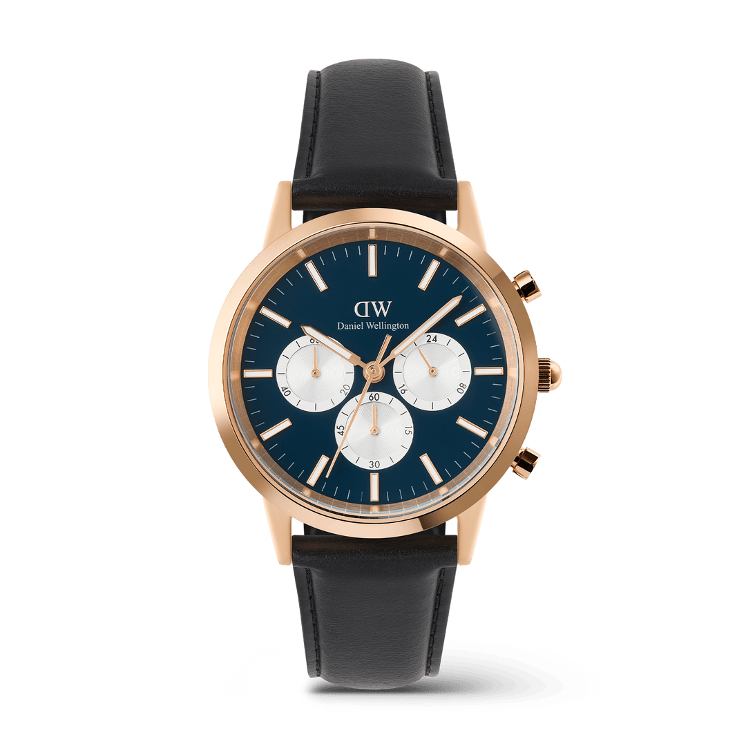 Daniel Wellington Iconic Chronograph Sheffield Arctic Panda Rose Gold
