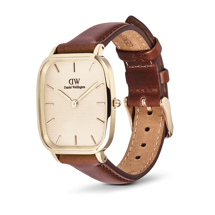 Daniel Wellington Marlon St Mawes Gold Linen Watch