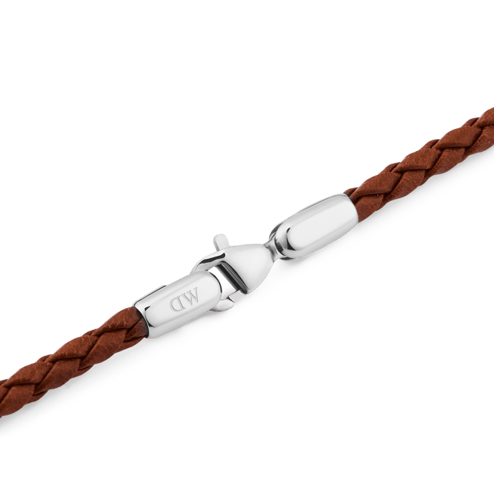 Daniel Wellington Daniel Braided Leather Bracelet St Mawes 2.8 Silver