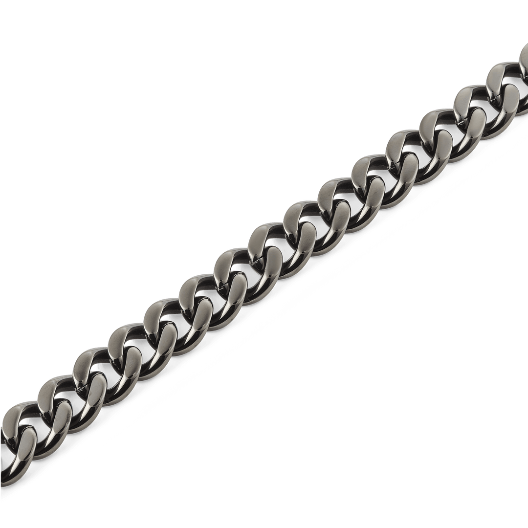 Daniel Wellington Ellipse Cuban Chain Necklace Graphite