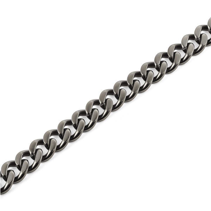 Daniel Wellington Ellipse Cuban Chain Necklace Graphite