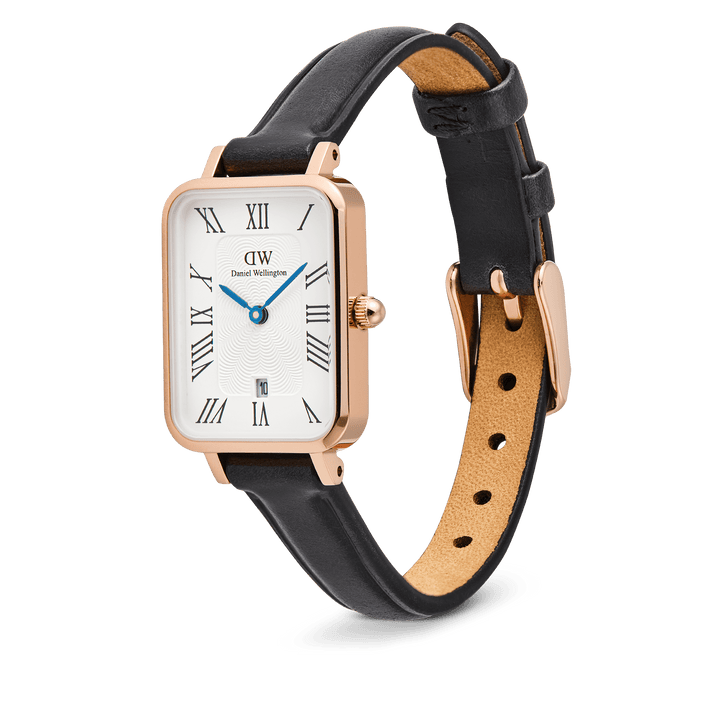 Daniel Wellington Quadro Roman Numerals Date Sheffield Rose Gold