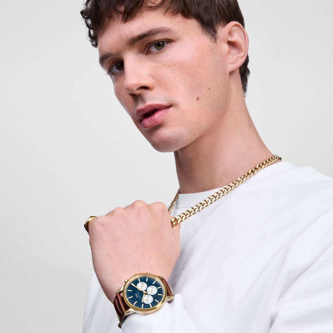 Daniel Wellington Ellipse Cuban Chain Necklace Gold