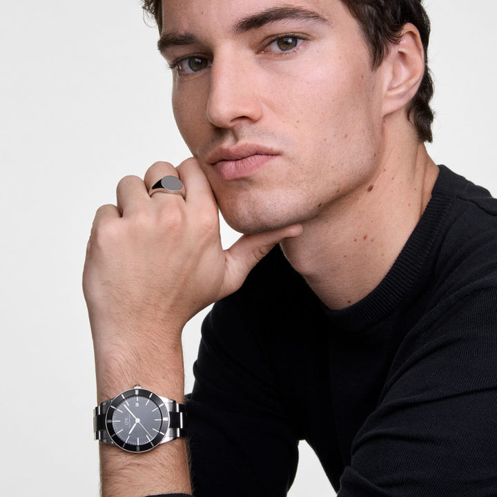 Daniel Wellington Iconic Paradigma Link Black Enamel Watch