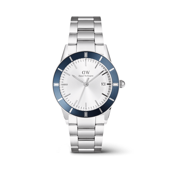 Daniel Wellington Iconic Paradigma Link Blue Bezel Watch