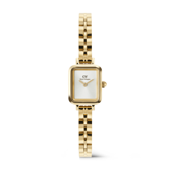 Daniel Wellington Quadro Mini Arch 3-link White Sunray Gold