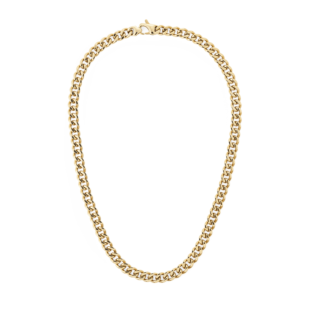 Daniel Wellington Ellipse Cuban Chain Necklace Gold
