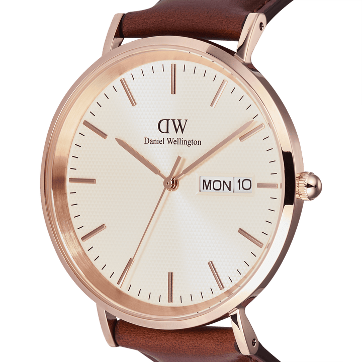 Daniel Wellington Classic Day Display St Mawes Rose Gold Champagne Watch