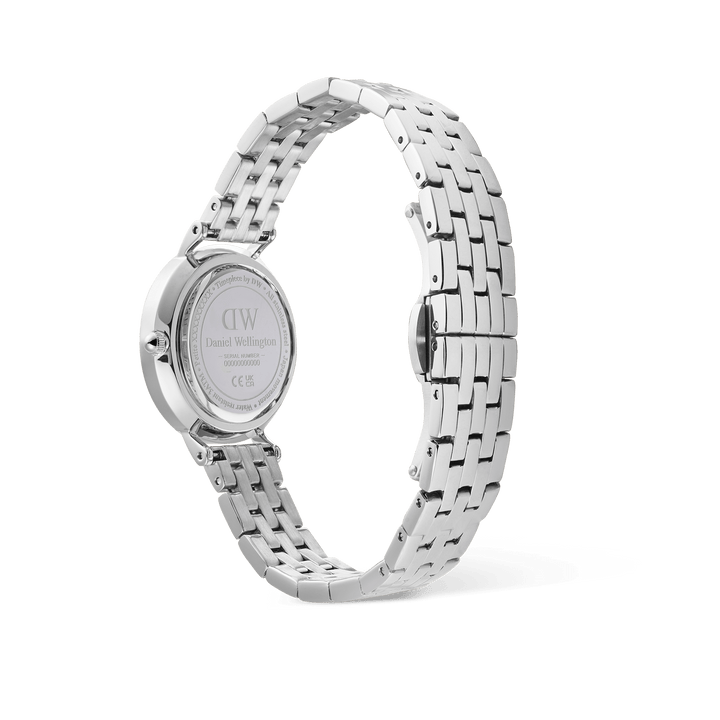 Daniel Wellington Petite Roman Numerals Date 5-link  Silver