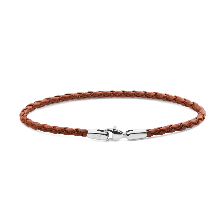 Daniel Wellington Daniel Braided Leather Bracelet St Mawes 2.8 Silver