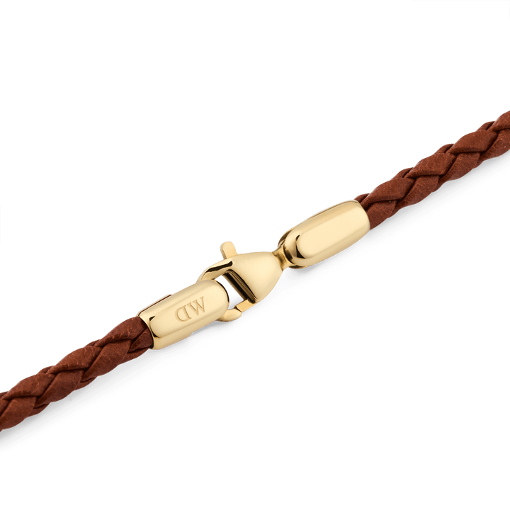 Daniel Wellington Daniel  Braided Leather Bracelet St Mawes 2.8 Gold