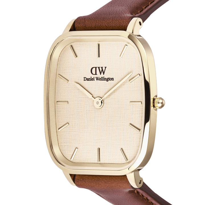 Daniel Wellington Marlon St Mawes Gold Linen Watch