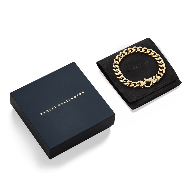 Daniel Wellington Ellipse Cuban Chain Bracelet Gold