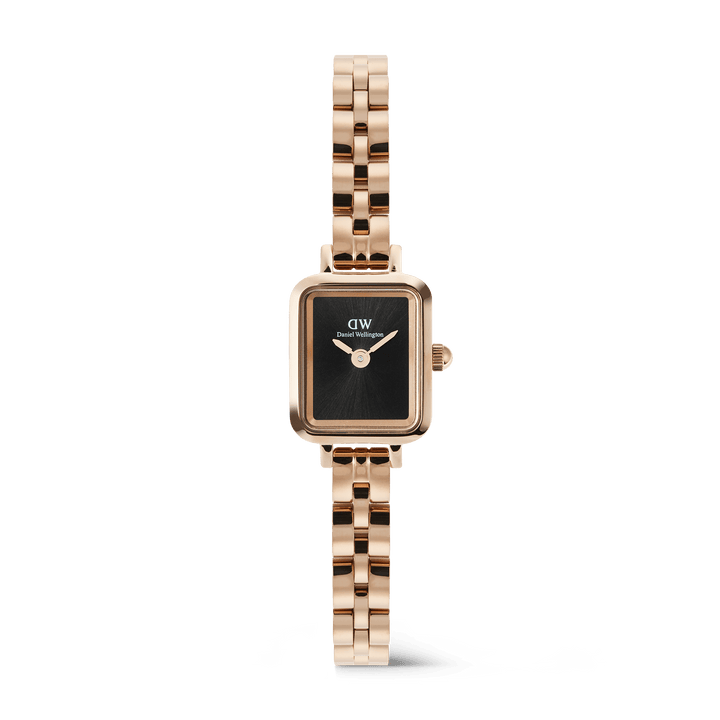 Daniel Wellington Quadro Mini Arch 3-link Onyx Sunray Rose Gold
