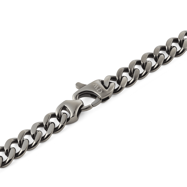 Daniel Wellington Ellipse Cuban Chain Necklace Graphite