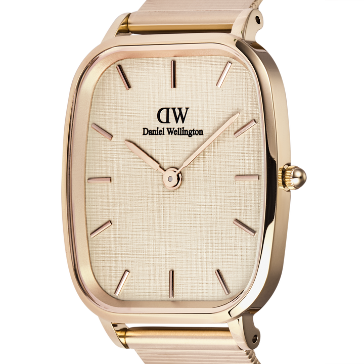 Daniel Wellington Marlon Wire Linen Rose Gold Watch