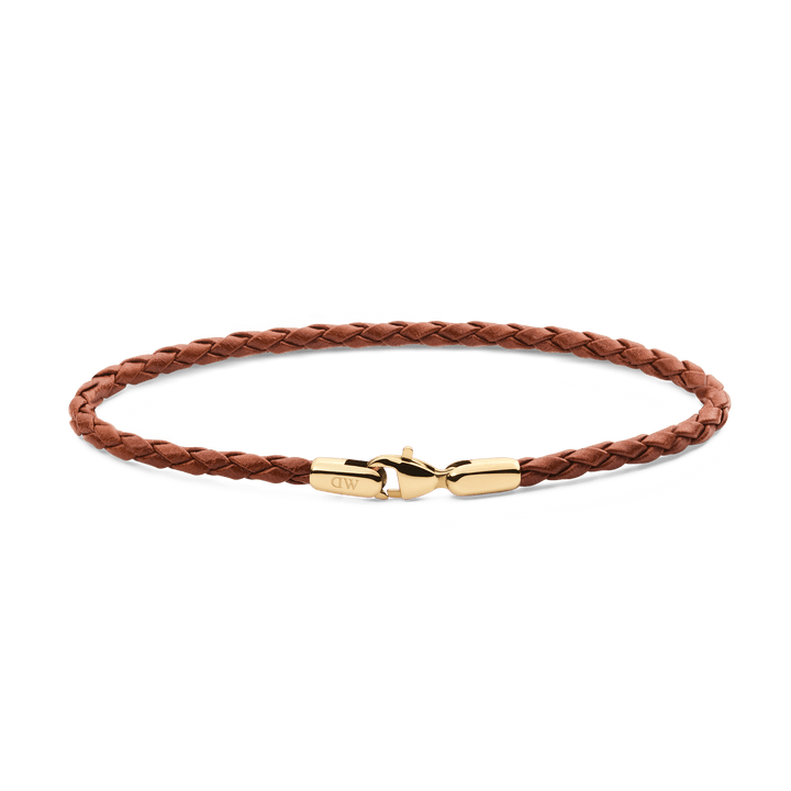 Daniel Wellington Daniel  Braided Leather Bracelet St Mawes 2.8 Gold