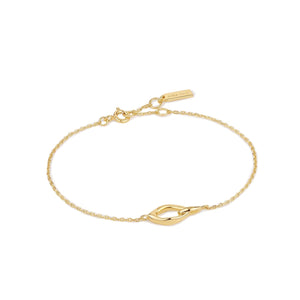 Ania Haie Gold Wave Link Bracelet B044-01G