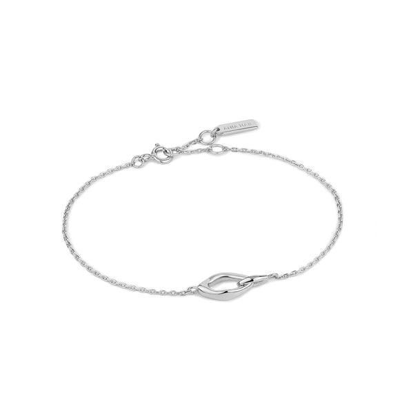 Ania Haie Silver Wave Link Bracelet B044-01H
