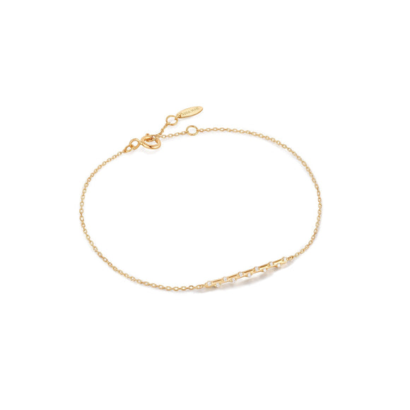 Ania Haie 14kt Gold Stargazer Natural Diamond Bar Bracelet BAU004-02YG