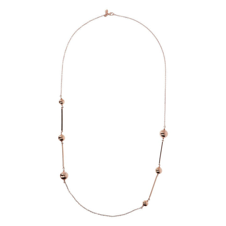 Bronzallure Balls Necklace Golden Rosè