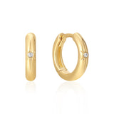 Ania Haie Gold Star Huggie Hoop Earrings E048-02G