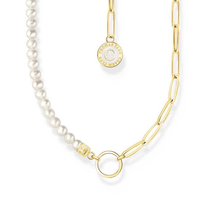 THOMAS SABO Member Charm Necklace with Charmista Disc Gold Plated TKE2189WHY