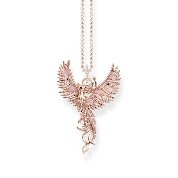 THOMAS SABO Rose Gold Necklace with Phoenix Pendant TKE2191R