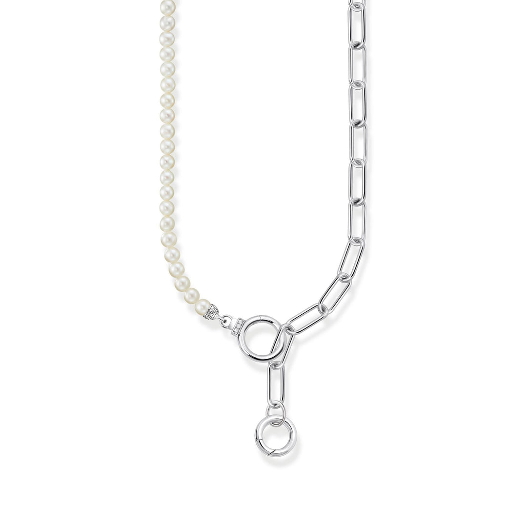 THOMAS SABO Silver Necklace with Freshwater Cultured Pearls and Zirconia TKE2193WH