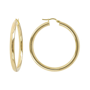 Bronzallure Medium Purezza Golden Hoop Earrings WSBZ00311Y.Y