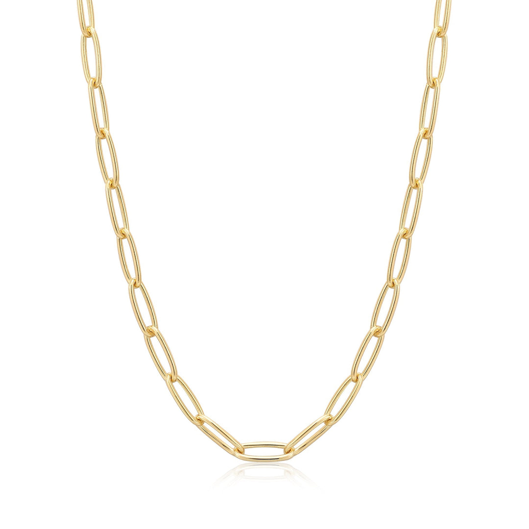 Ania Haie Gold Paperclip Chunky Chain Necklace N046-03G
