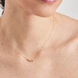 Ania Haie 14kt Gold Peridot and White Sapphire Necklace NAU006-03YG