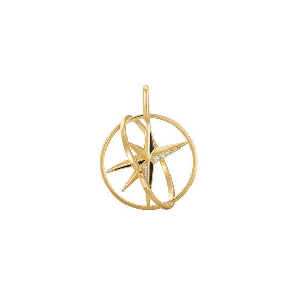 Ania Haie Gold Star Circle Charm NC048-36G