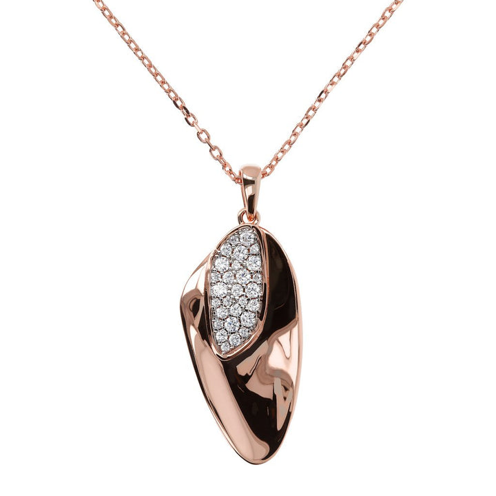 Bronzallure Pavè Cubic Zirconia Necklace