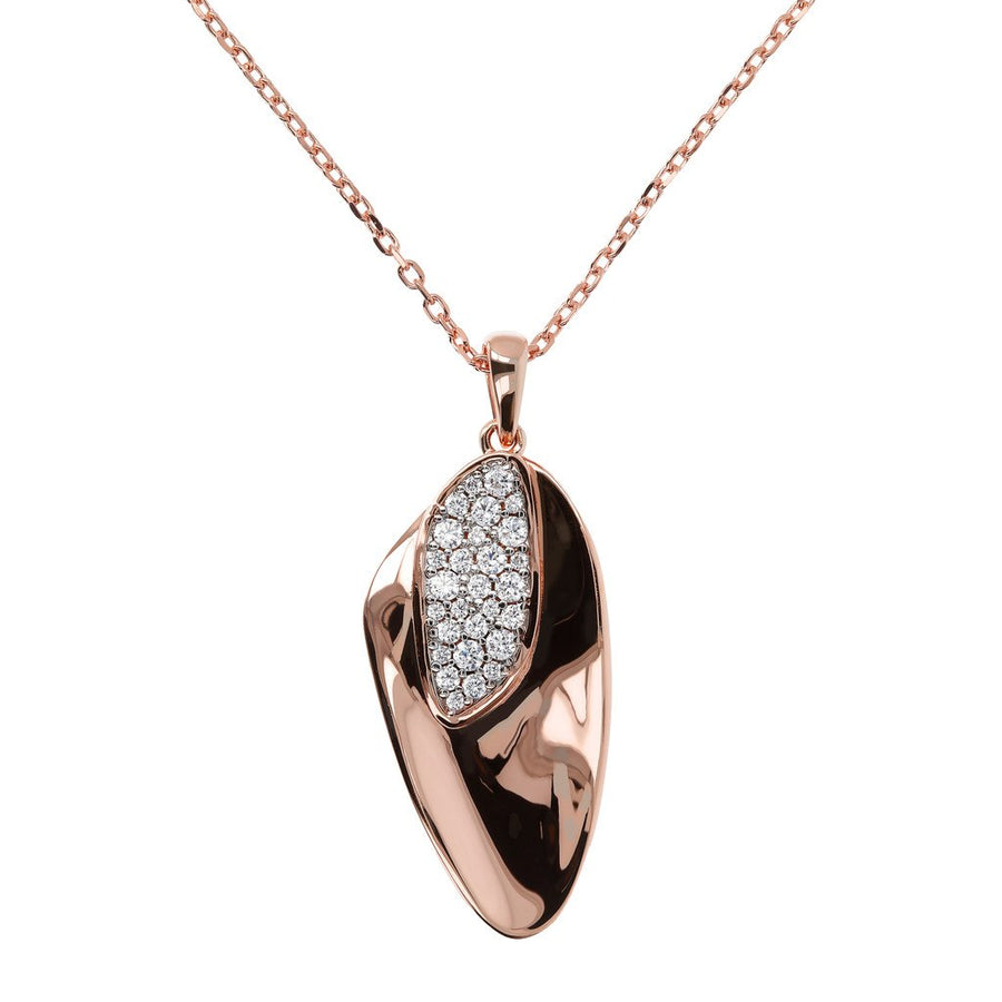Bronzallure Pavè Cubic Zirconia Necklace