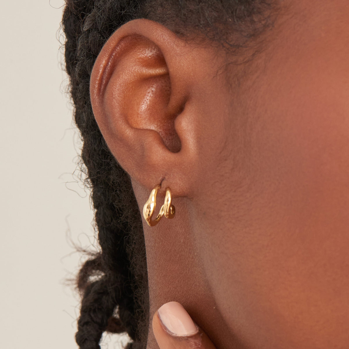 Two hoop online earrings