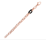 Bronzallure Variegata Black Onyx Link Bracelet 19.8cm WSBZ01951.BO