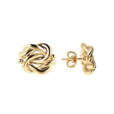 Bronzallure Knot Golden Earrings| The Jewellery Boutique