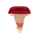 Bronzallure Incanto Scrabble Ring with Natural Red Quartz Stone WSBZ01863.RED