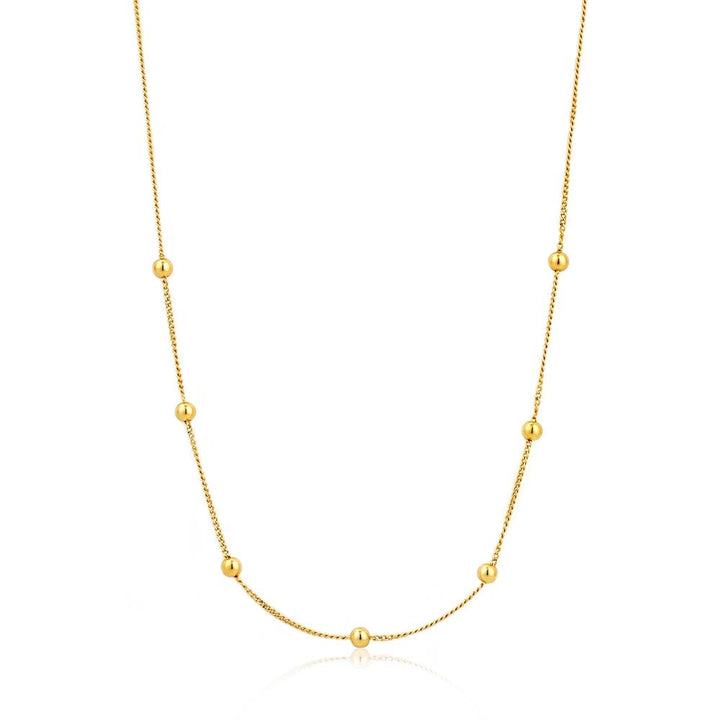 Ania Haie Modern Minimalism Modern Beaded Necklace Gold N002-03G