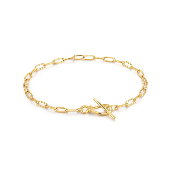 Ania Haie Forget Me Knot T-bar Bracelet Gold B029-01G