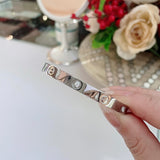7-Degrees Exclusive Design Stainless Steel Bangle “Love” 7CSTBA01