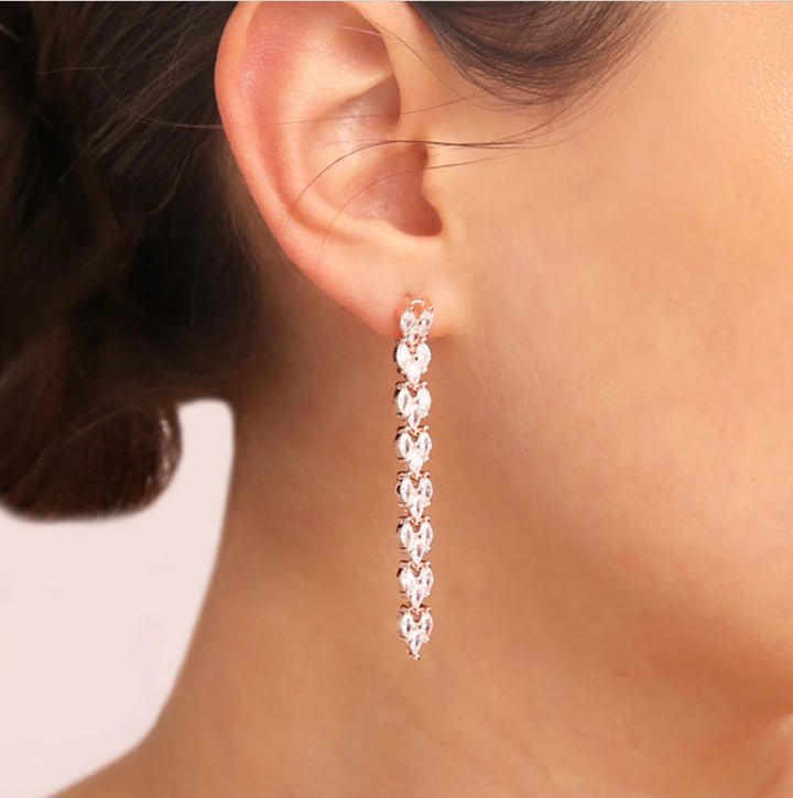 Bronzallure Alitissima Cubic Zirconia Long Pendant Earrings WSBZ01858.W