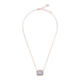 Bronzallure Incanto Queen Natural Blue Lace Agate Stone Pendant Necklace WSBZ01532.BLA