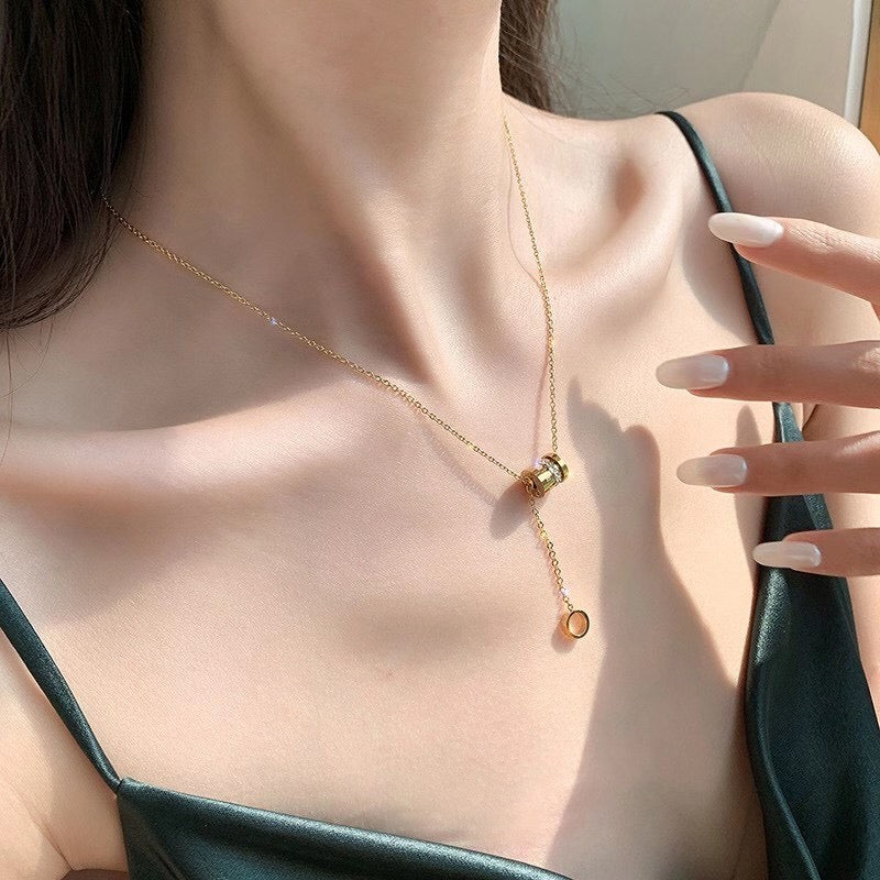 7-Degrees Exclusive Design Stainless Steel Necklace "Zero 1" 7CSTNK05