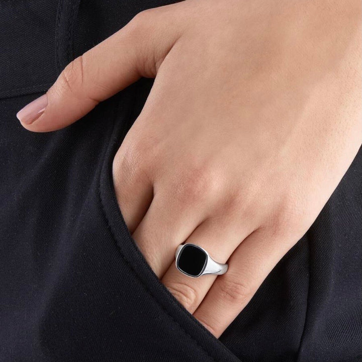 Thomas Sabo Jewellery Ring Classic Black Silver TR2332M